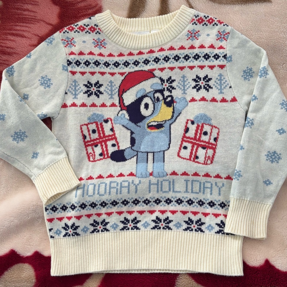 Bluey toddler Christmas sweater